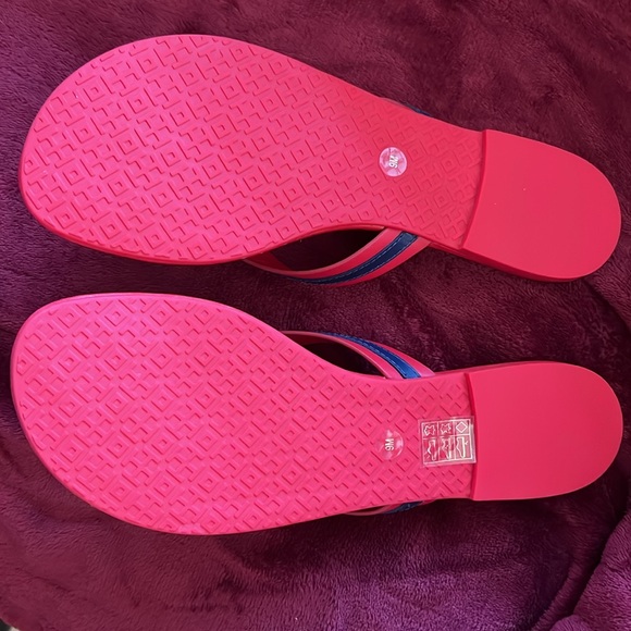 Tory Burch Maritime stripped leather sandals - Picture 3 of 6